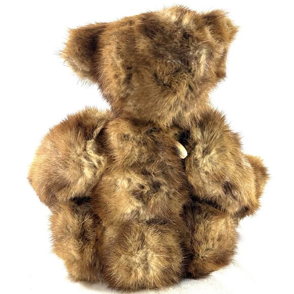 Elisaba” Real Mink Fur Artist Teddy Bear #57 by Debra – 13” Jointed Handmade - Picture 5 of 8